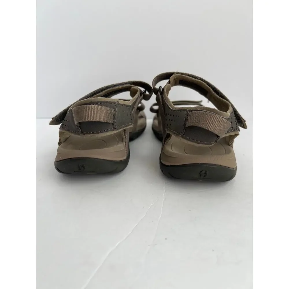 Teva Verra Bungee Cord Taupe Brown Sport Hiking Strappy Sandals Women Size 6